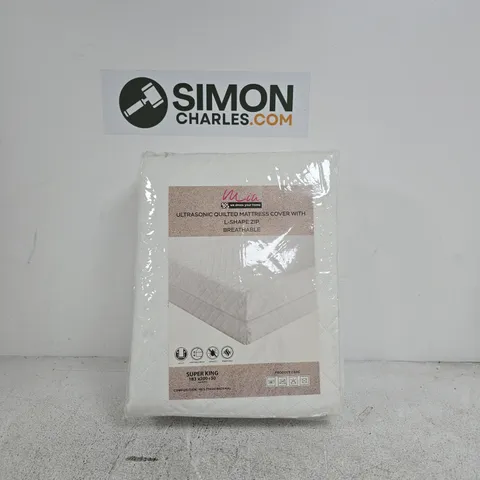 SUPER KING ULTRA SONIC QUILTED MATTRESS COVER BREATHABLE