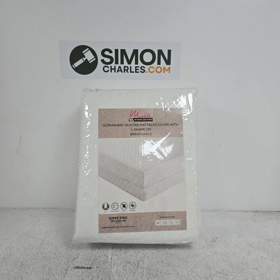 SUPER KING ULTRA SONIC QUILTED MATTRESS COVER BREATHABLE