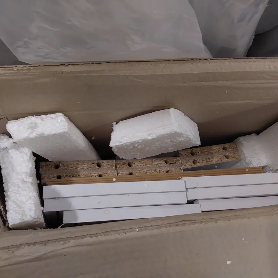 BOXED FURNITURE PARTS WHITE -UNKNOWN, NO DESCRIPTION 
