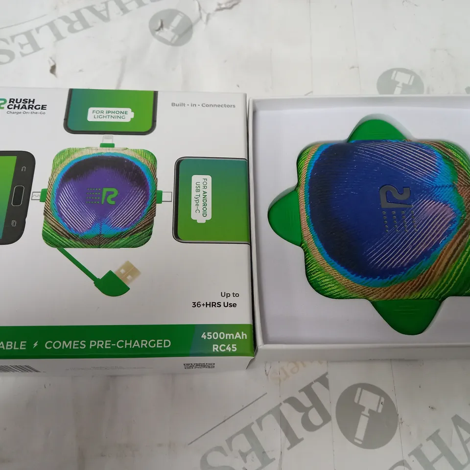 RUSH CHARGE 4500MAH TRIDENT PORTABLE CHARGER