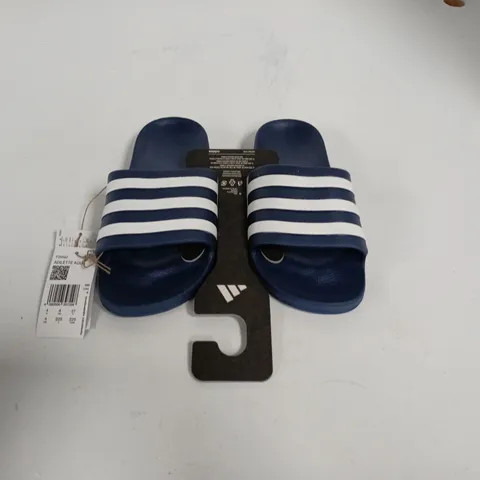 ADIDAS ADILETTE AQUA SLIDERS IN BLUE - UK 4