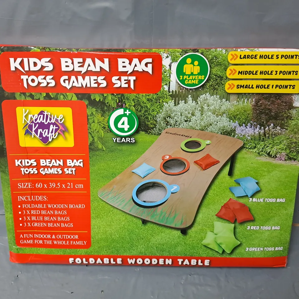 BOXED KIDS BEAN BAG TOSS GAMES SET
