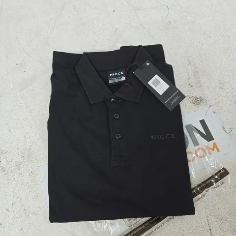 NICCE POLO SHIRT – BLACK – UK SIZE S