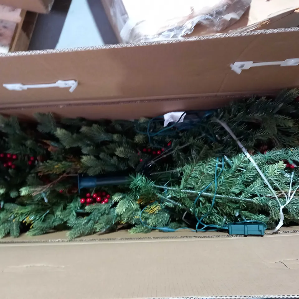 BOXED ALISON CORK SUGAR SPRUCE CHRISTMAS TREE - 6FT NATURAL- collection only