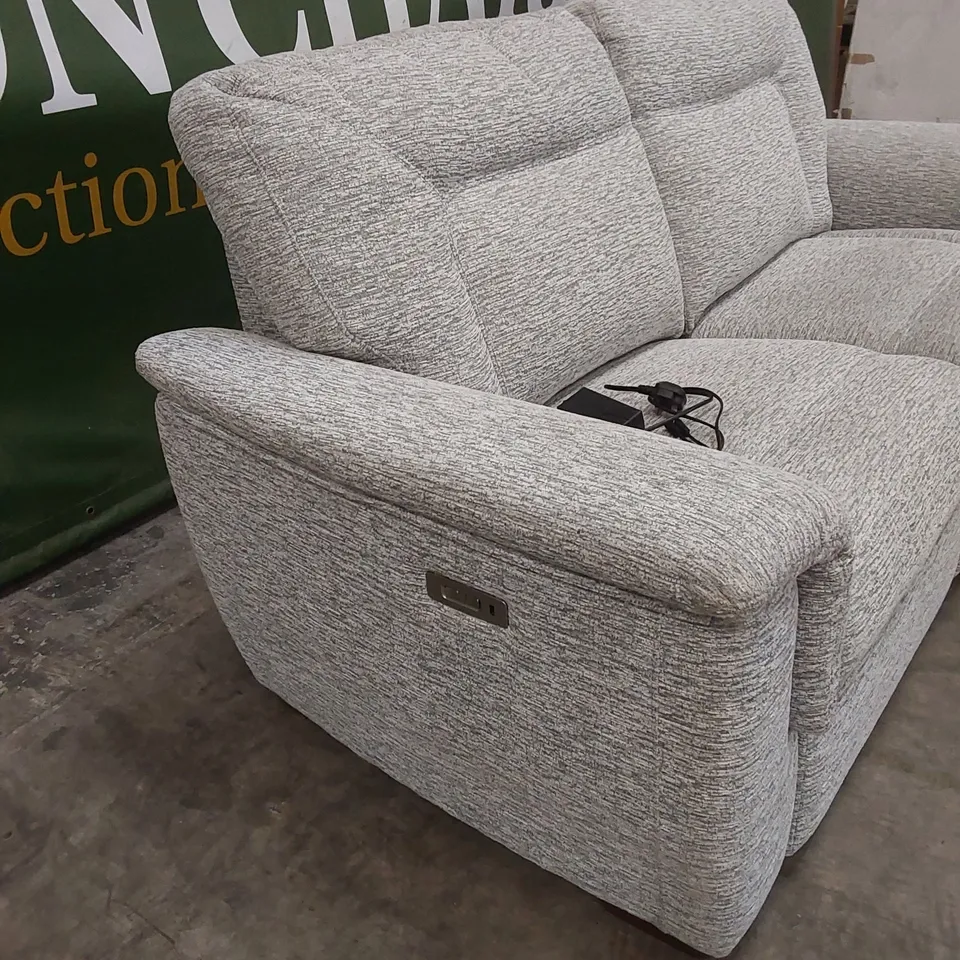G PLAN 3 SEATER FABRIC UPHOLSTERED ELECTRIC RECLINER SOFA