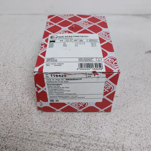 BOXED FEBI 116425 BRAKE PADS SET