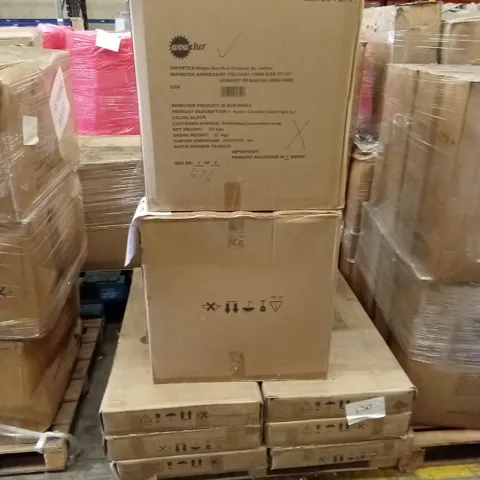 PALLET OF ASSORTED INCOMPLETE RATTAN OUTDOOR FURNITURE SETS, PARTS ONLY