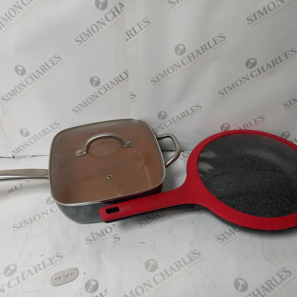 2 X FRYING PANS 