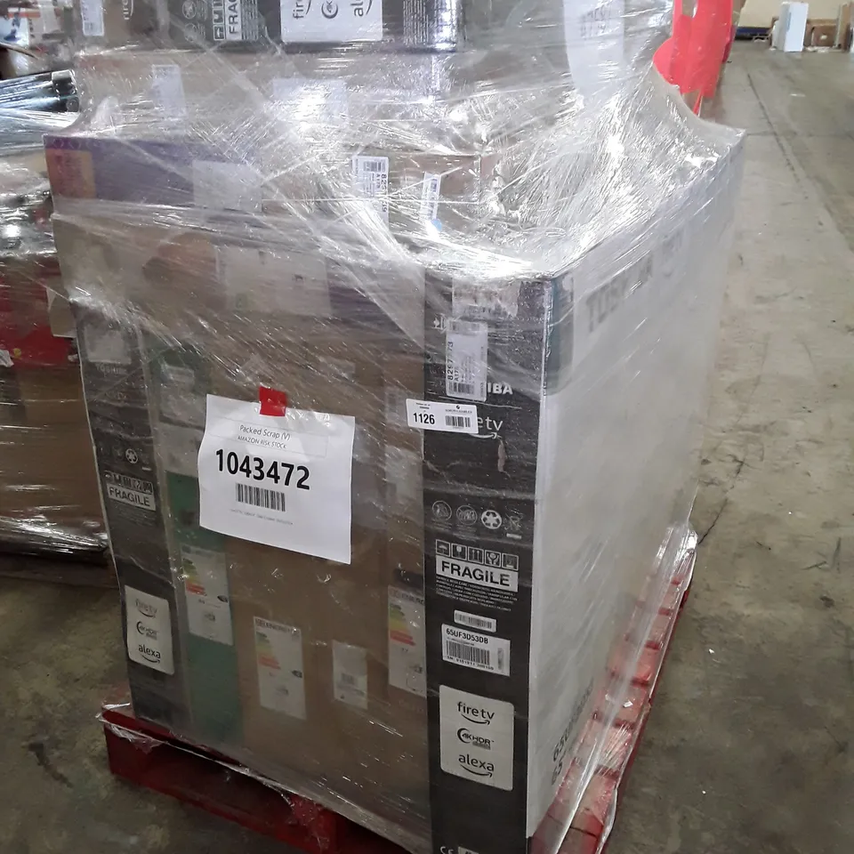 PALLET OF APPROXIMATELY 10 UNPROCESSED RAW RETURN TV'S TO INCLUDE;