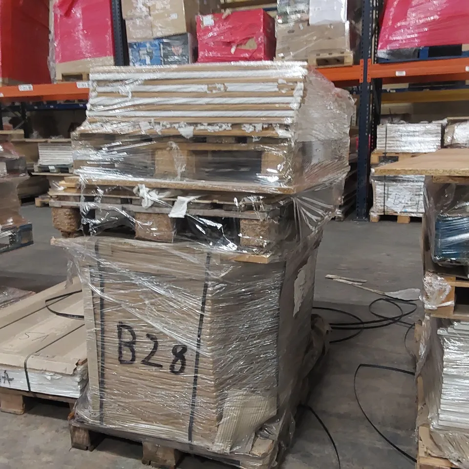 PALLET OF LARGE QUANTITY OF KITCHENS/BEDROOM REPLACEMENT CABINET DOOR/DRAWER/END PANELS IN ASSORTED SIZES