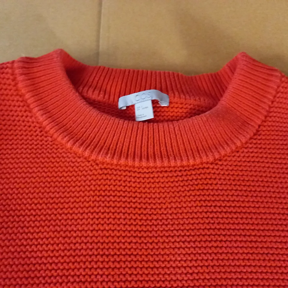 COS ORANGE KNIT JUMPER - EUR S