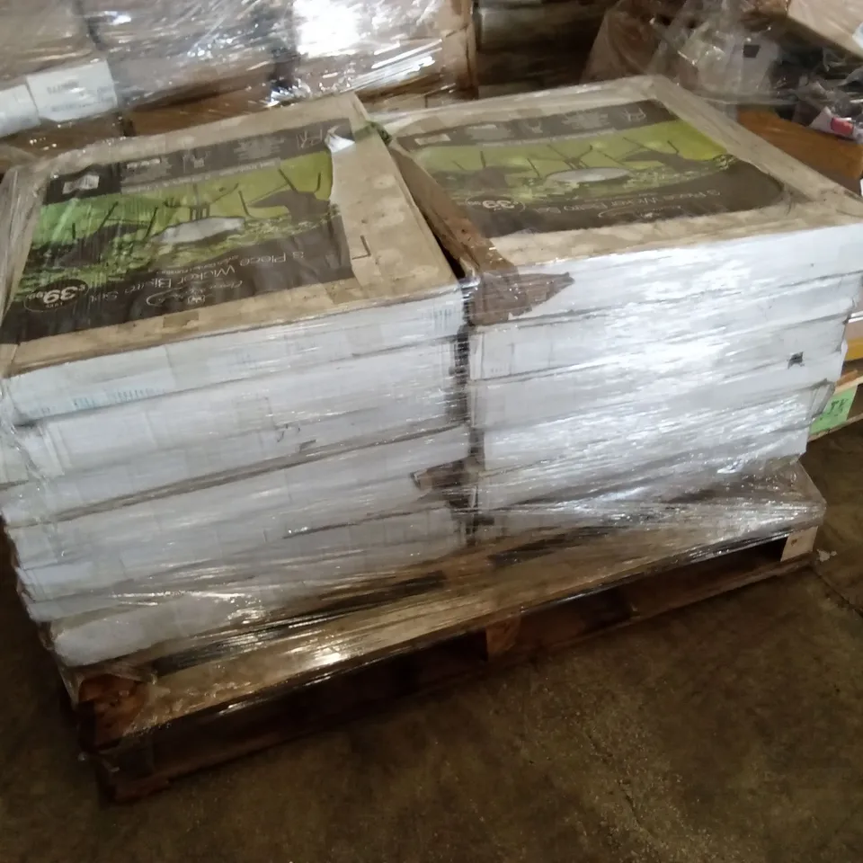 PALLET TO CONTAIN A LARGE NUMBER OF BISTRO SETS 