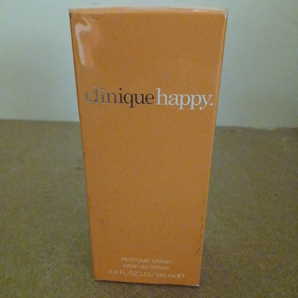 BOXED AND SEALED CLINIQUE HAPPY PERFUME SPRAY 100ML
