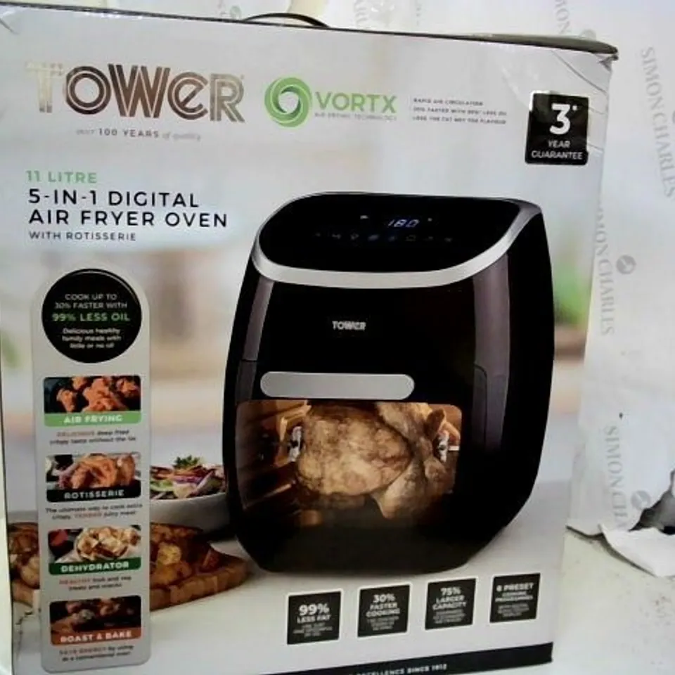 TOWER 5-IN-1 DIGITAL AIR FRYER OVEN