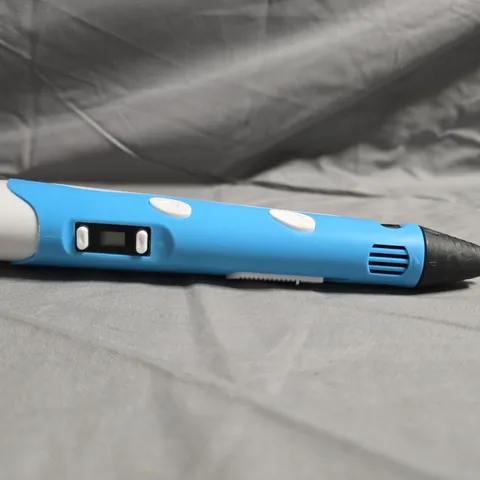 3D PRINTING PEN – BLUE AND WHITE HANDHELD DEVICE