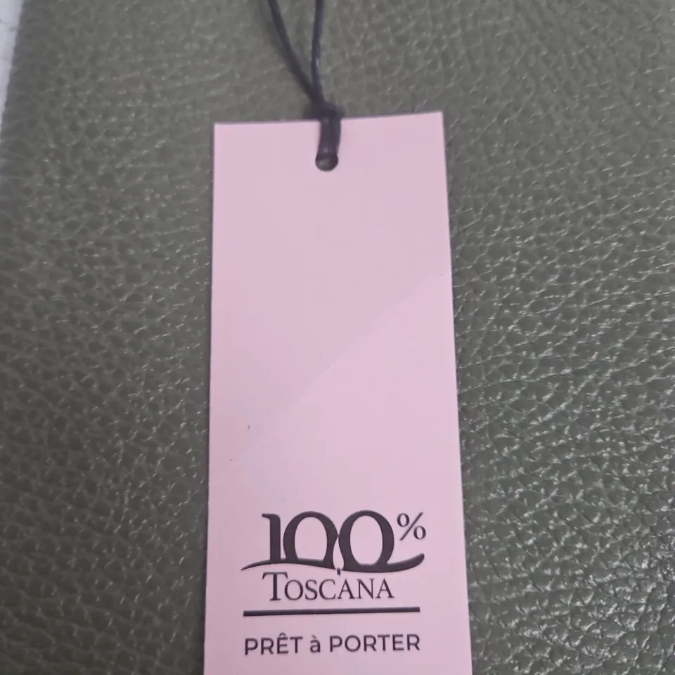 TOSCANA 100% PRÊT À PORTER LEATHER CROSSBODY POUCH WITH LONG STRAP
