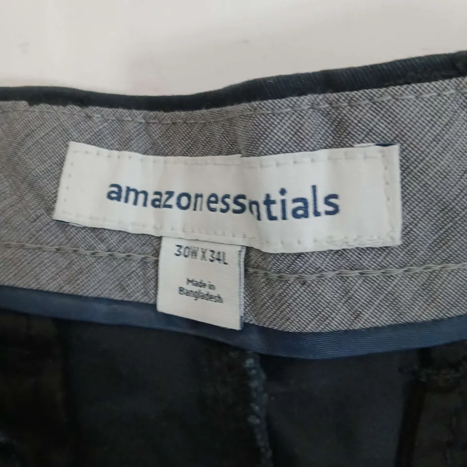 AMAZON ESSENTIALS ATHLETIC BLACK TROUSERS W30 L34