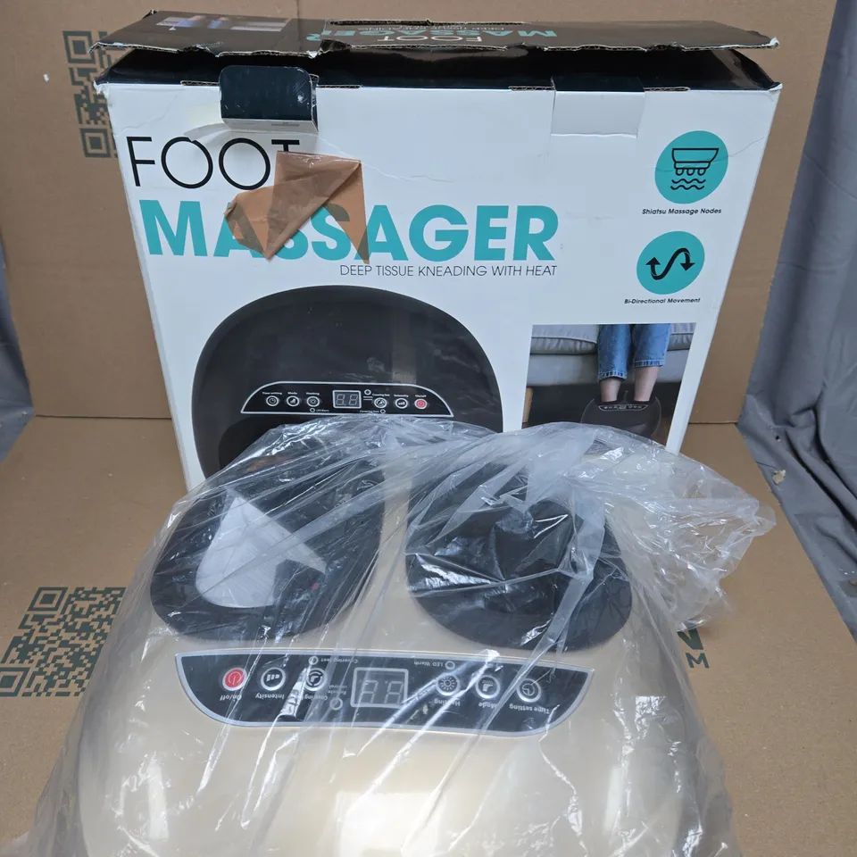 FOOT MASSAGER – DEEP TISSUE KNEADING WITH HEAT 