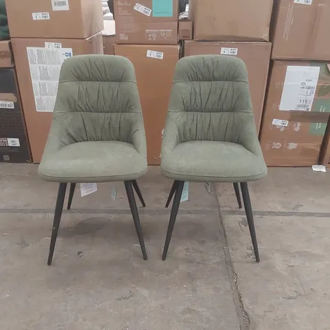 PAIR OF SHANKAR UPHOLSTERED DINING CHAIRS