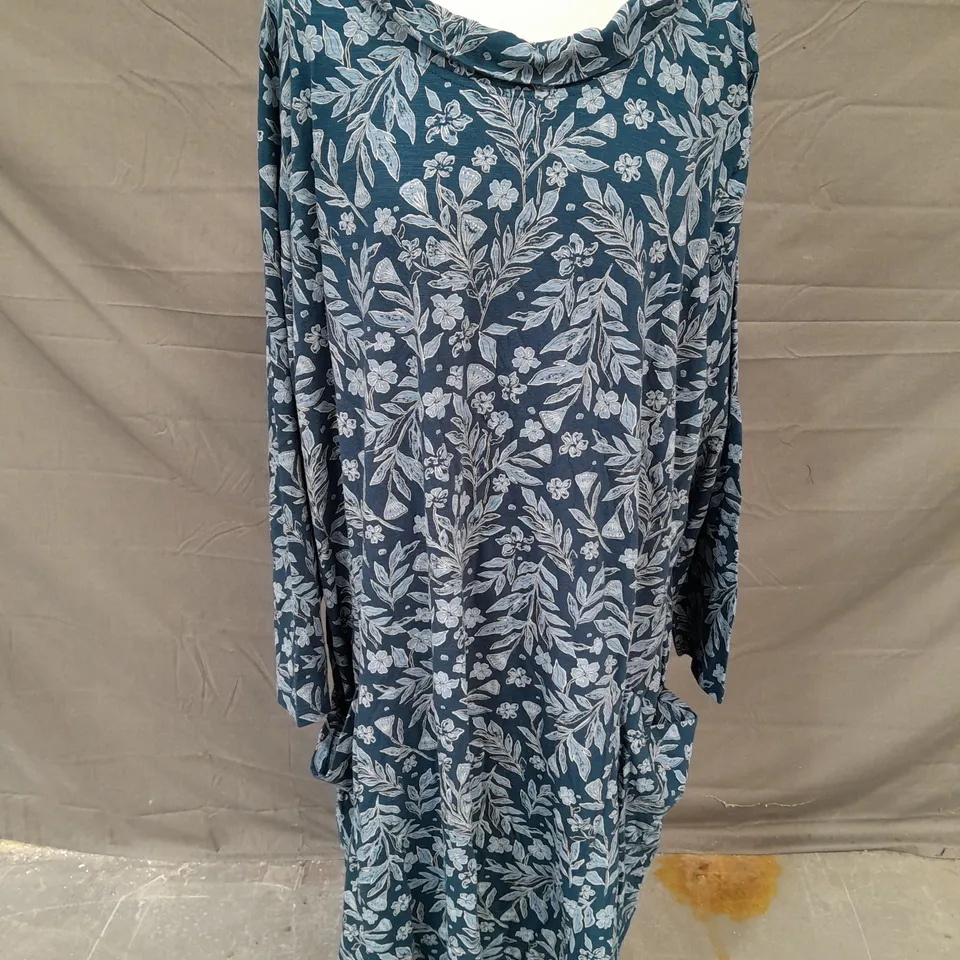 SEASALT CORNWALL SEA OAK TUNIC DRESS- BLUE SIZE 26 TO 28