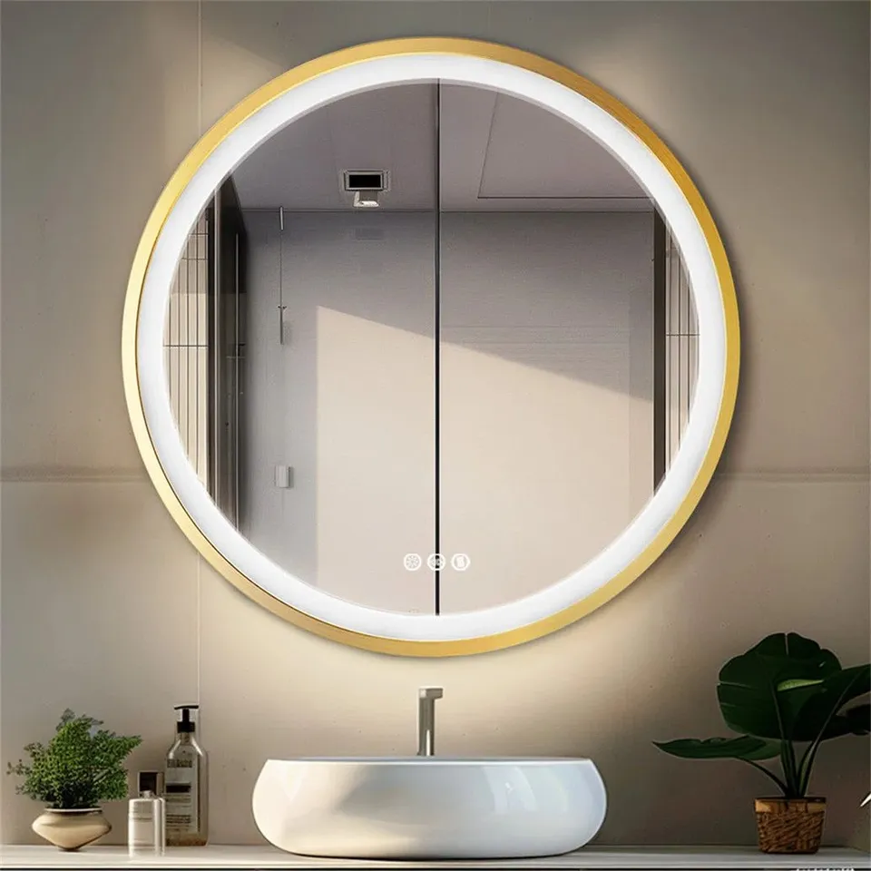 BOXED CHELI ALUMINIUM ROUND LED MIRROR (1 BOX)