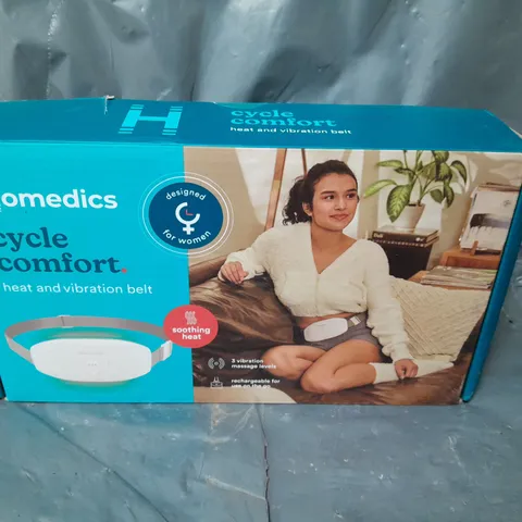 BOXED HOMEDICS CYCLE COMFORT HEAT AND VIBRATION BELT