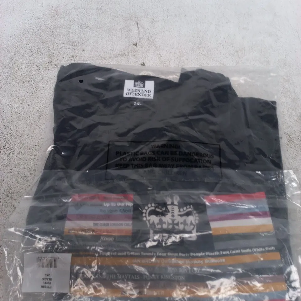 WEEK END OFFENDER VINYL T-SHIRT – BLACK, 2XL