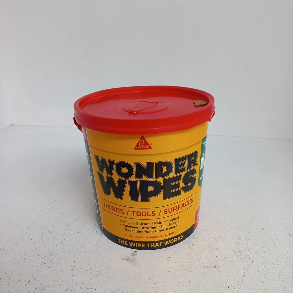 SIKA WONDER WIPES – COMPACT TUB, 500 WIPES (HANDS/TOOLS/SURFACES)
