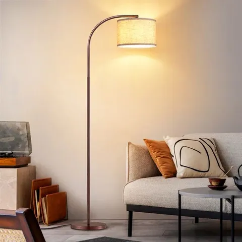 BOXED 161xm POLISHED ARCHED FLOOR LAMP (1 BOX)