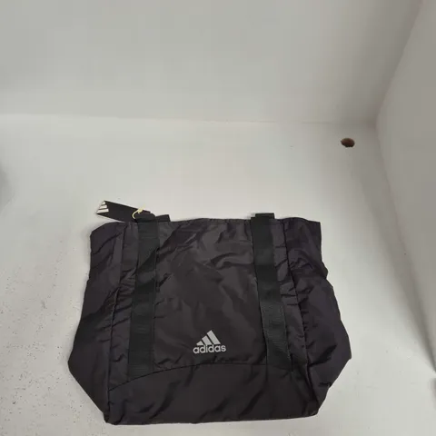 ADIDAS BLACK NYLON TOTE BAG