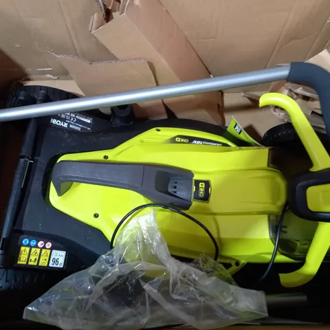 RYOBI 18V ONE+ CORDLESS 33CM LAWNMOWER AND TRIMMER