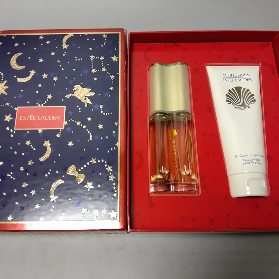 BOXED ESTEE LAUDER WHITE LINEN INDULGENT DUO