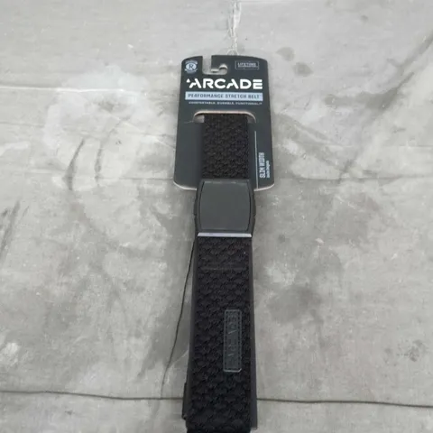 ARCADE PERFORMANCE STRETCH SALIENT SLIM FIT BELT – BLACK, UP TO 40 INCHES