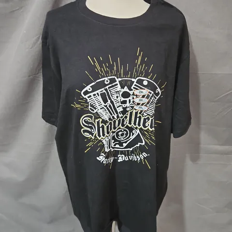 HARLEY DAVIDSON CENTRAL TEXAS ROUND ROCK TSHIRT IN BLACK SIZE 2XL