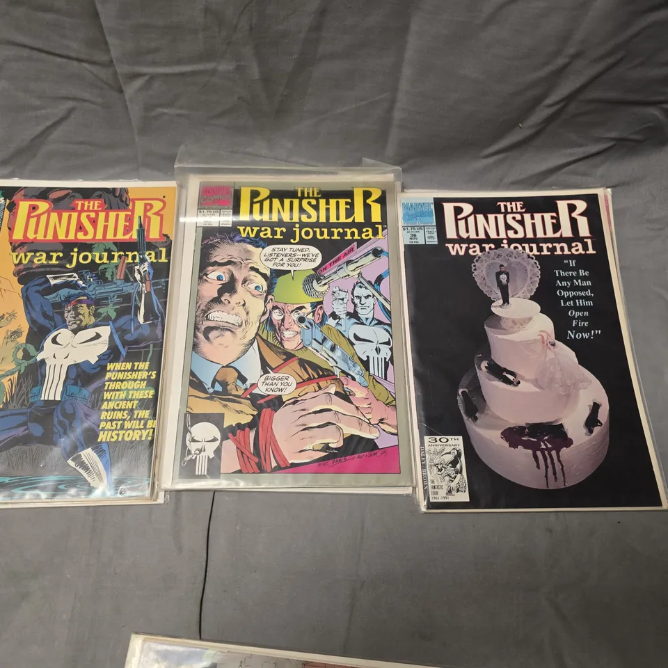 SEVEN ASSORTED MARVEL THE PUNISHER WAR JOURNAL COMICS 