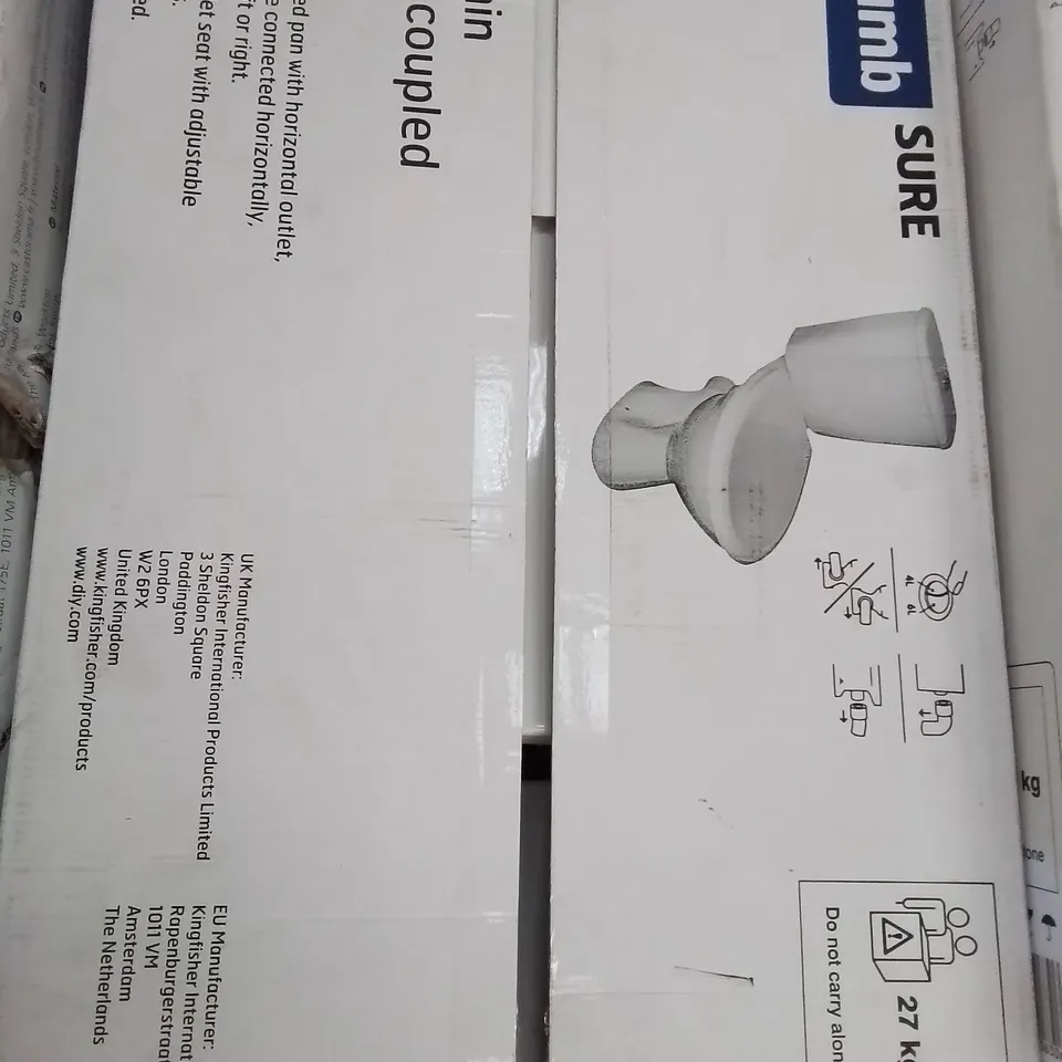 BOXED PLUMBSURE BODMIN CLOSE COUPLED TOILET