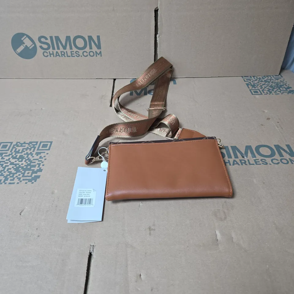 VALENTINO ORLANDI CROSSBODY BROWN WALLET PRINTED PATTERN WITH TAGS