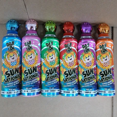 DAB O INK SUN SATIONAL BINGO MARKERS IN VARIOUS COLOURS