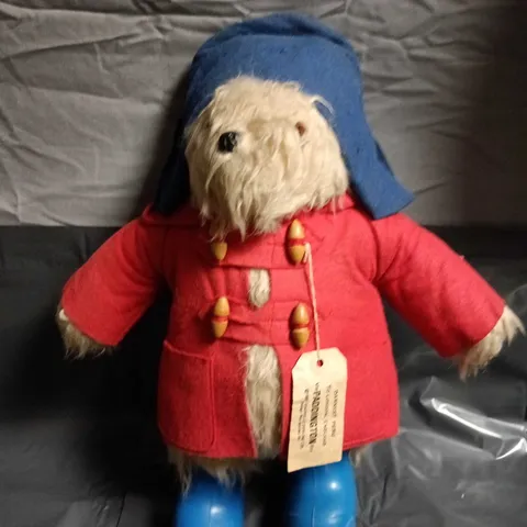 PADDINGTON BEAR PLUSH TOY IN RED COAT & BLUE HAT – WITH TAG