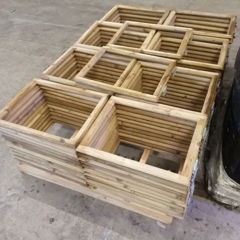 PALLET TO CONTAIN A LARGE QUANTITY OF WOODEN GARDEN SHED WINDOW FRAMES