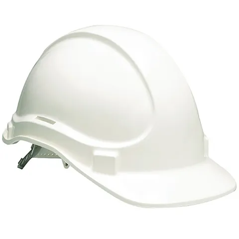 APPROXIMATELY 10 BRAND NEW SCOTT SAFETY WHITE 300 ELITE HELMET N/VENTED RATCHET