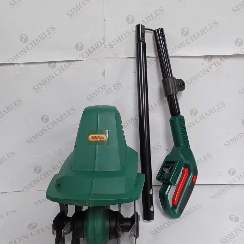 WEBB 20V CORDLESS TILLER WITH 2.0AH BATTERY & CHARGER