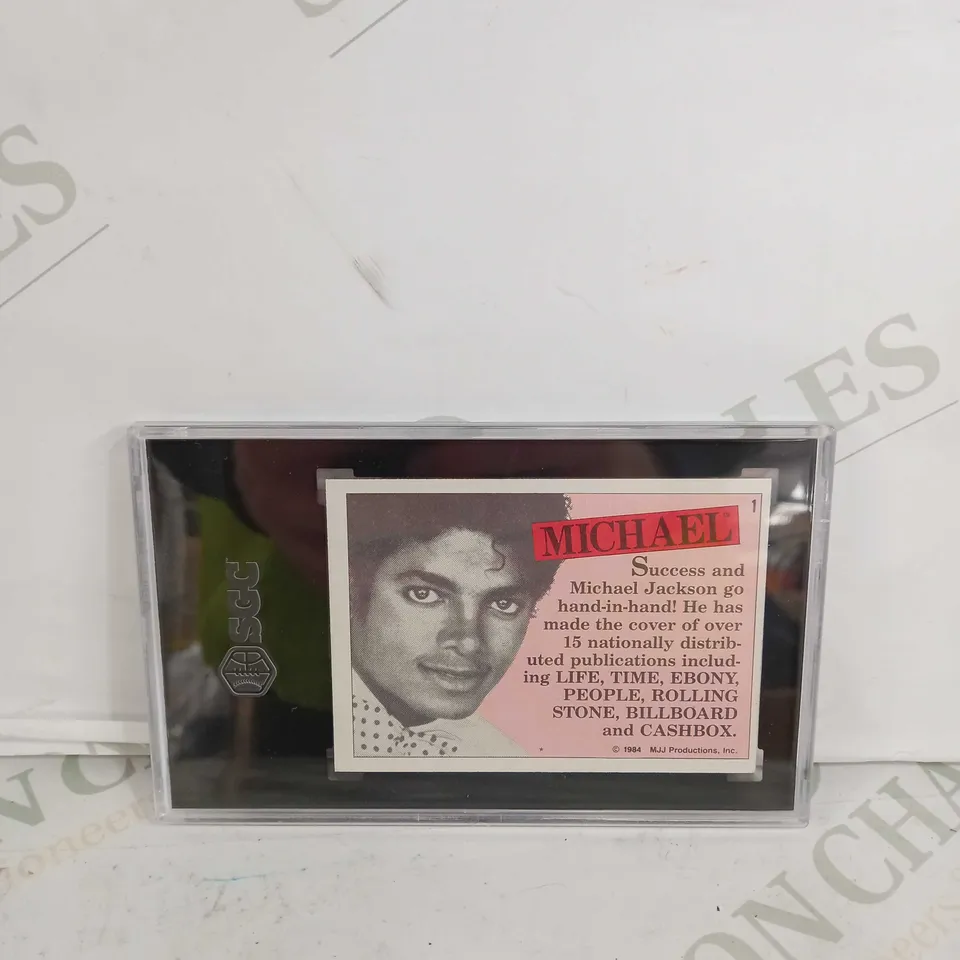 SGC 1984 TOPPS MICHAEL JACKSON #1 MICHAEL JACKSON - GRADE 8.5