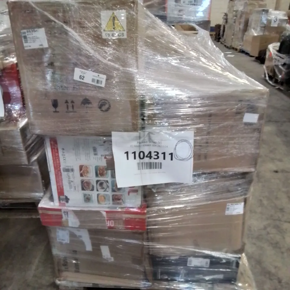 PALLET OF APPROXIMATELY 18 UNPROCESSED RAW RETURN HOUSEHOLD AND ELECTRICAL GOODS TO INCLUDE;