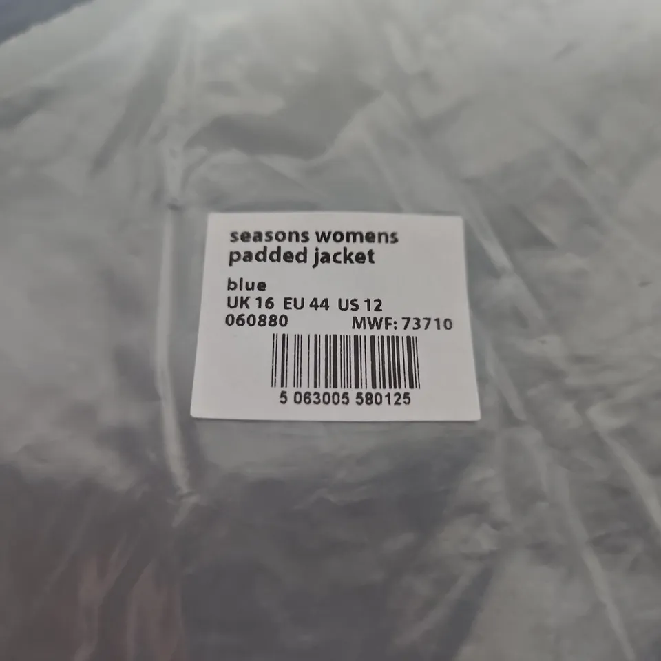 MOUNTAIN WAREHOUSE SEASONS WOMEN'S PADDED JACKET – BLUE, UK 16