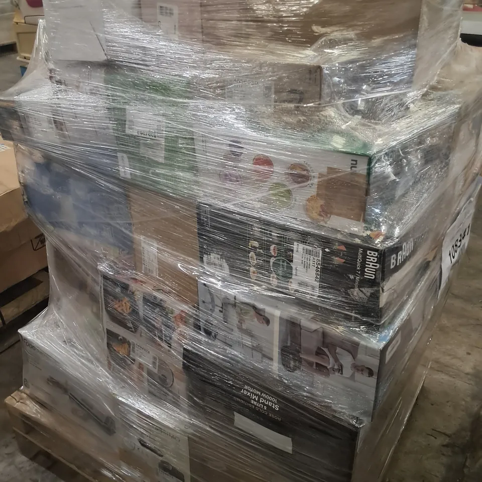 PALLET OF APPROXIMATELY 42 UNPROCESSED RAW RETURN HOUSEHOLD AND ELECTRICAL GOODS TO INCLUDE;