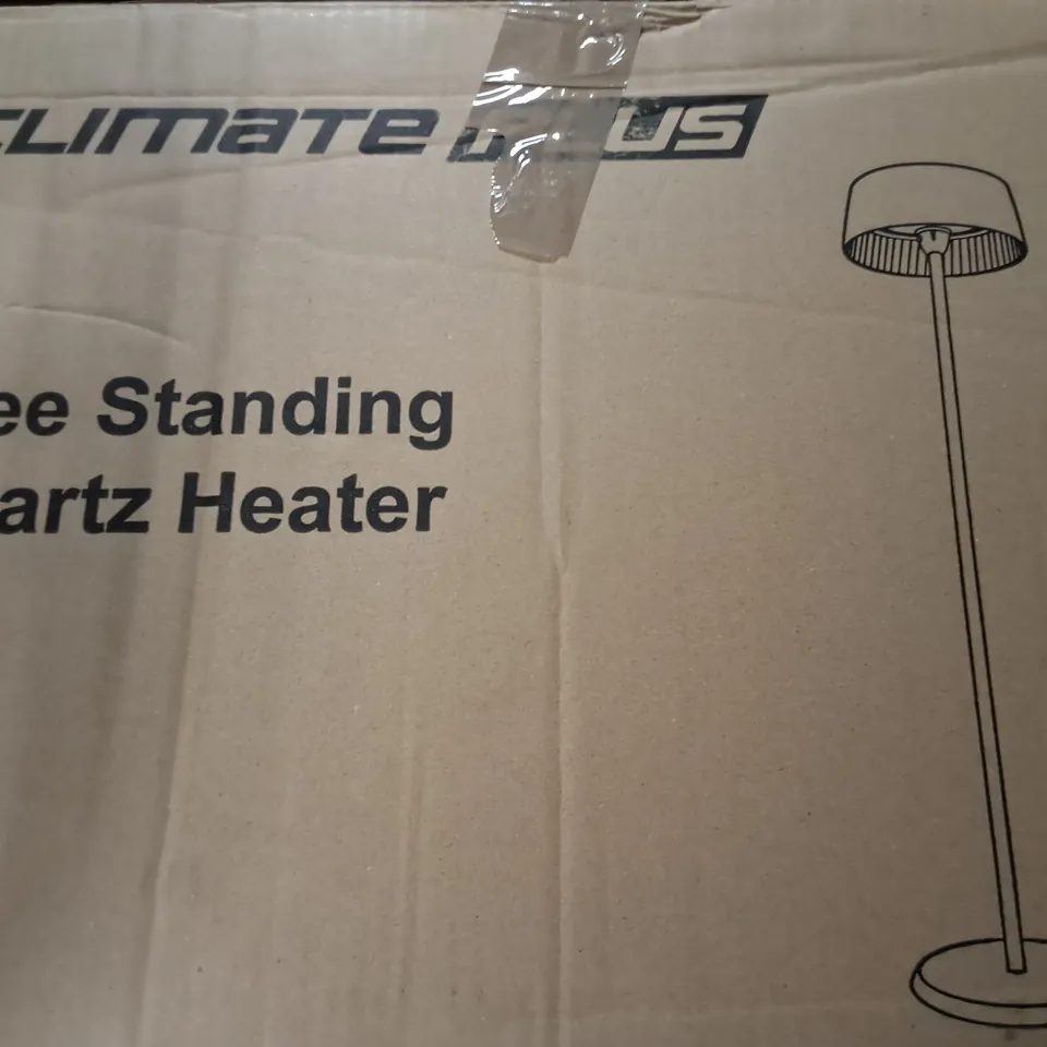 BOXED CLIMATE PLUS FREE STANDING QUARTZ HEATER