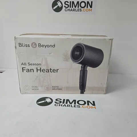 BLISS & BEYOND ALL SEASON FAN HEATER – BOXED