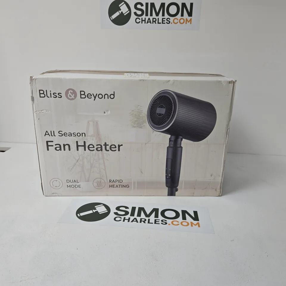 BLISS & BEYOND ALL SEASON FAN HEATER – BOXED