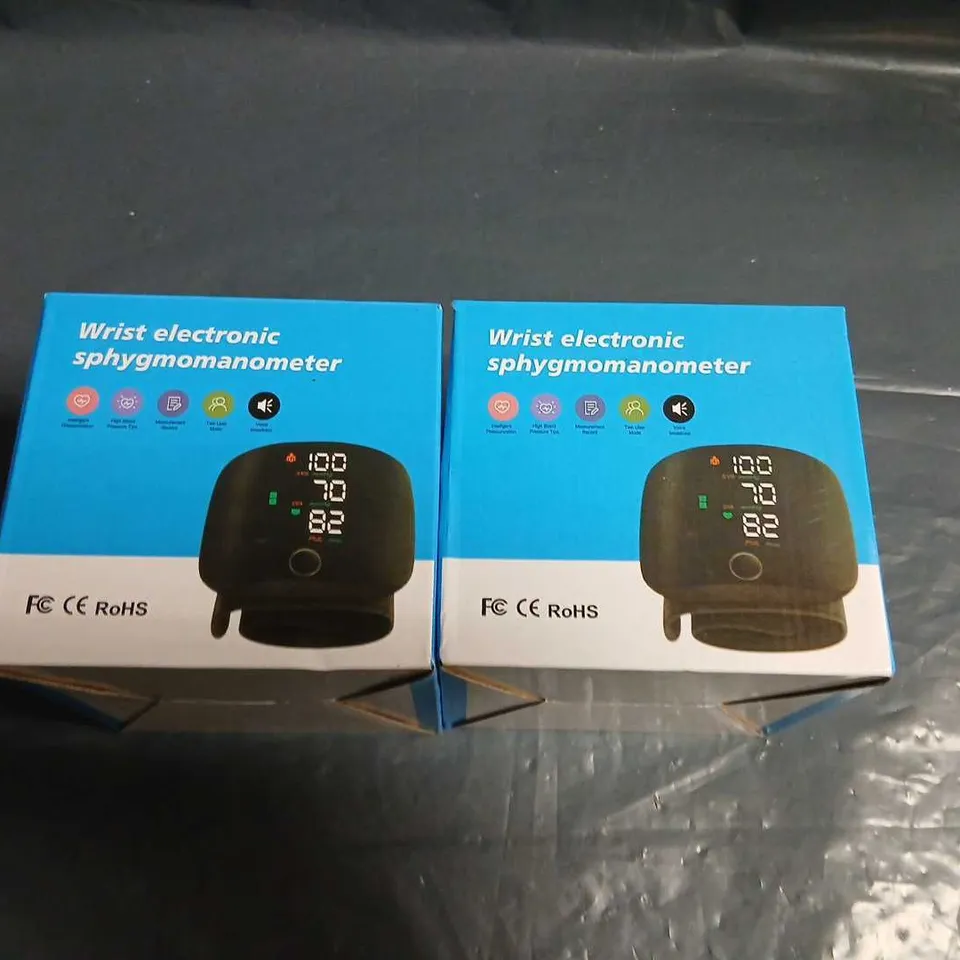 WRIST ELECTRONIC SPHYGMOMANOMETER – BOXED PAIR